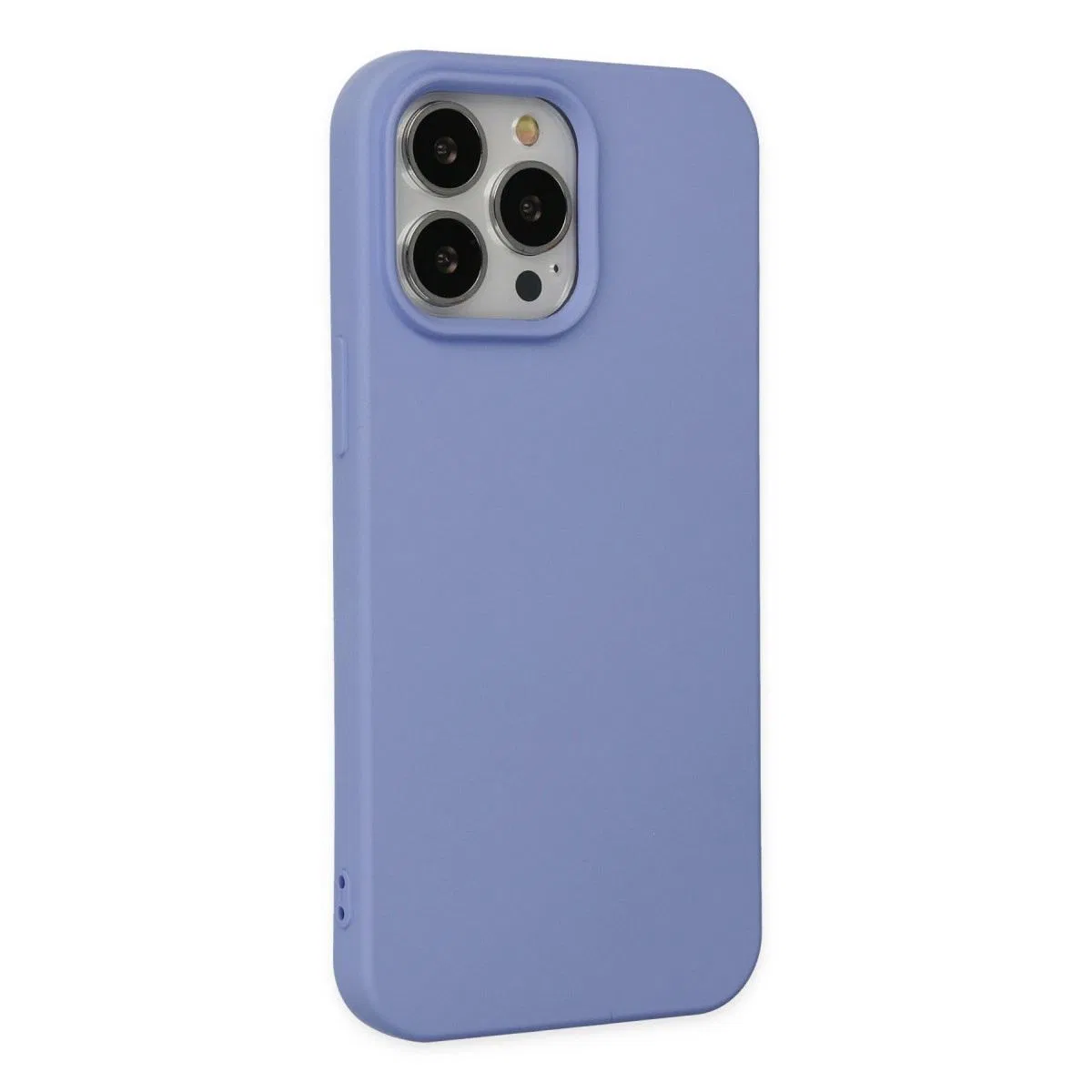 Apple İphone 14 Pro Kılıf Nano İçi Kadife Silikon - Lila görsel 2