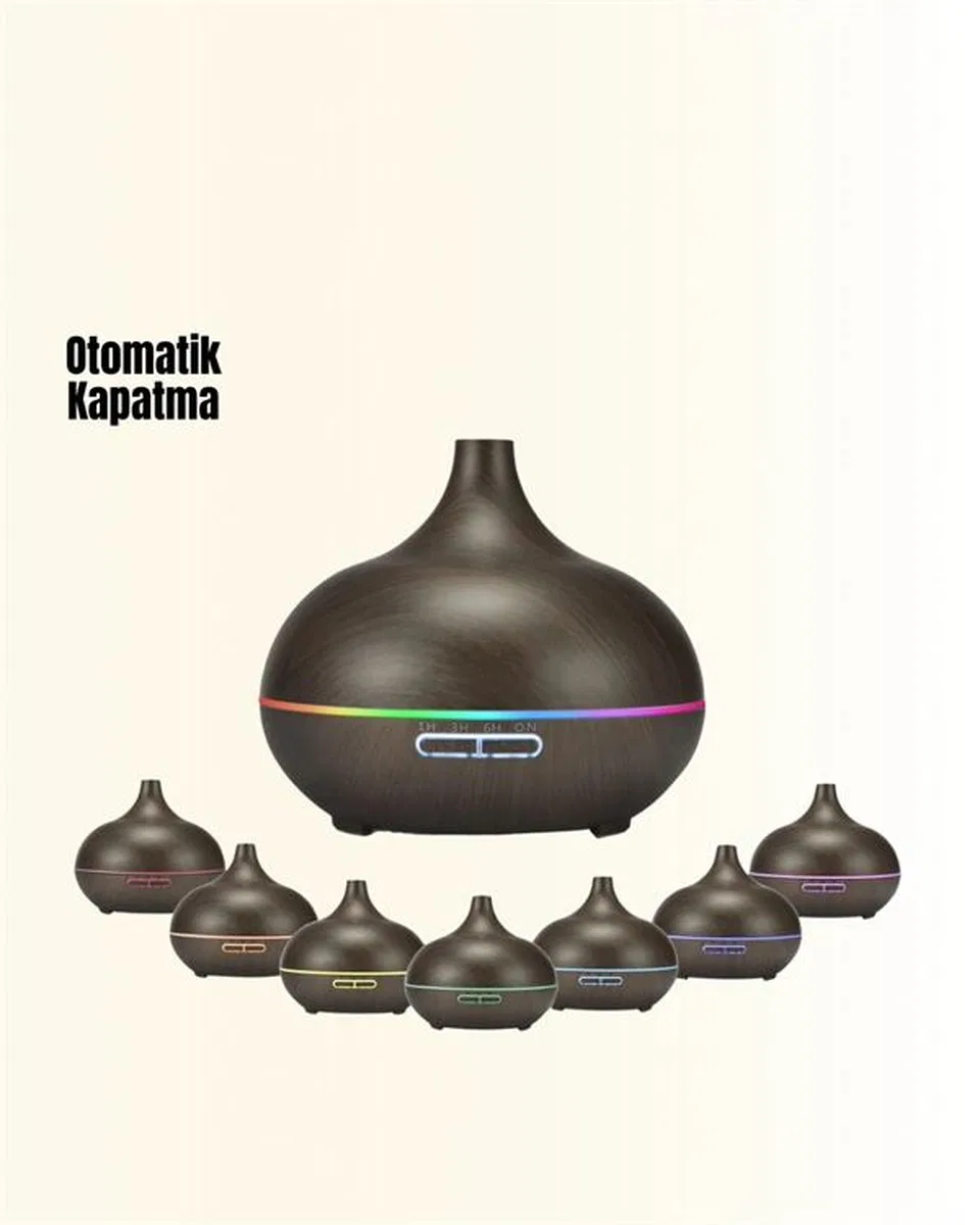 Zamanlayıcılı Ve Otomatik Kapanmalı Aromaterapi Nemlendirici Difüzör görsel 4
