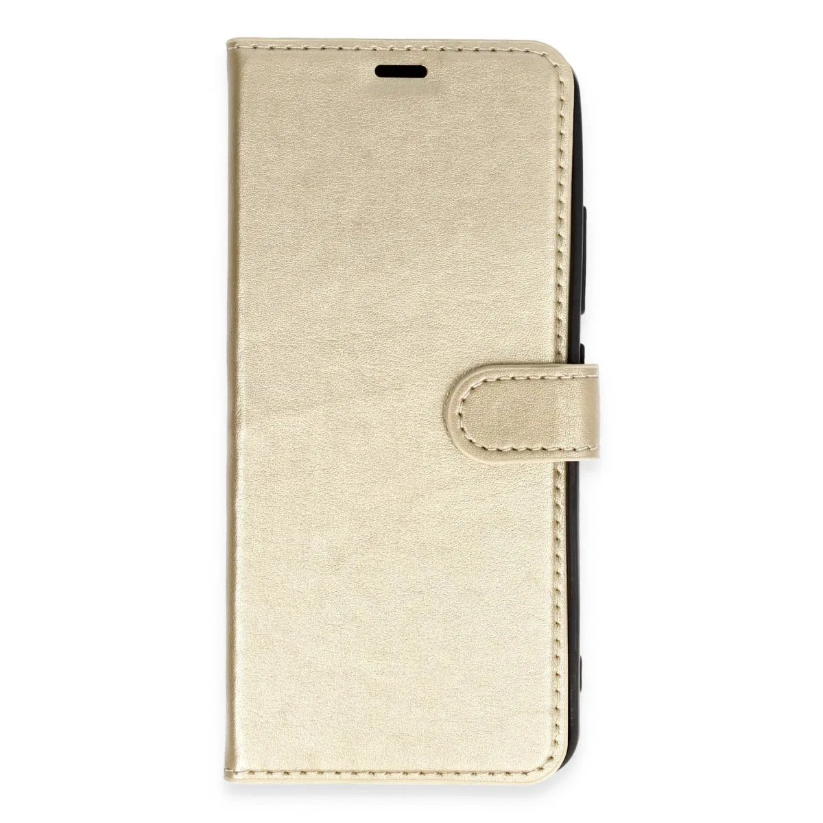 Vivo Y27 Kılıf Trend S Plus Kapaklı Kılıf - Gold görsel 2