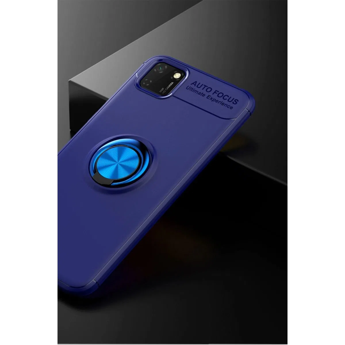 Huawei Y5p Kılıf Range Yüzüklü Silikon - Mavi görsel 2