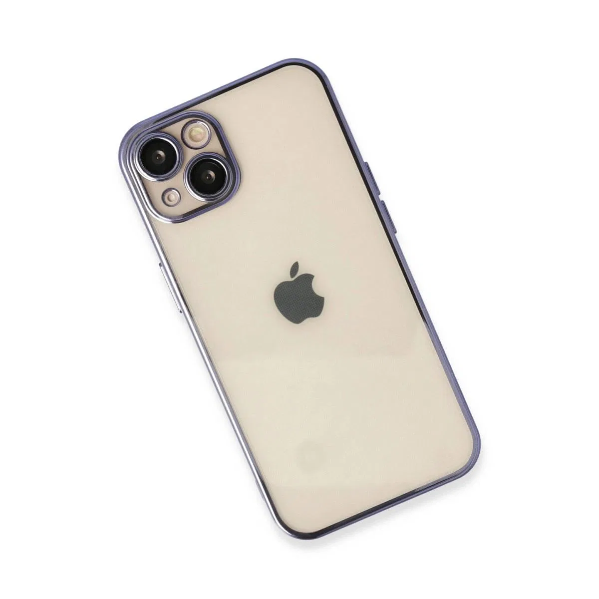 Apple İphone 13 Kılıf Razer Lensli Silikon - Mor görsel 3
