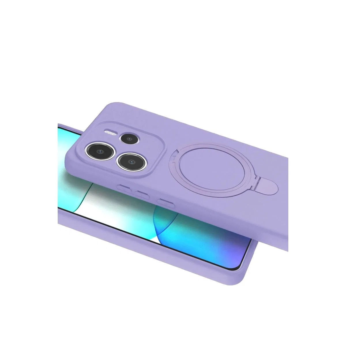 Xiaomi Redmi Note 14 4g Regal Magsafe Standlı Kapak - Lila görsel 3