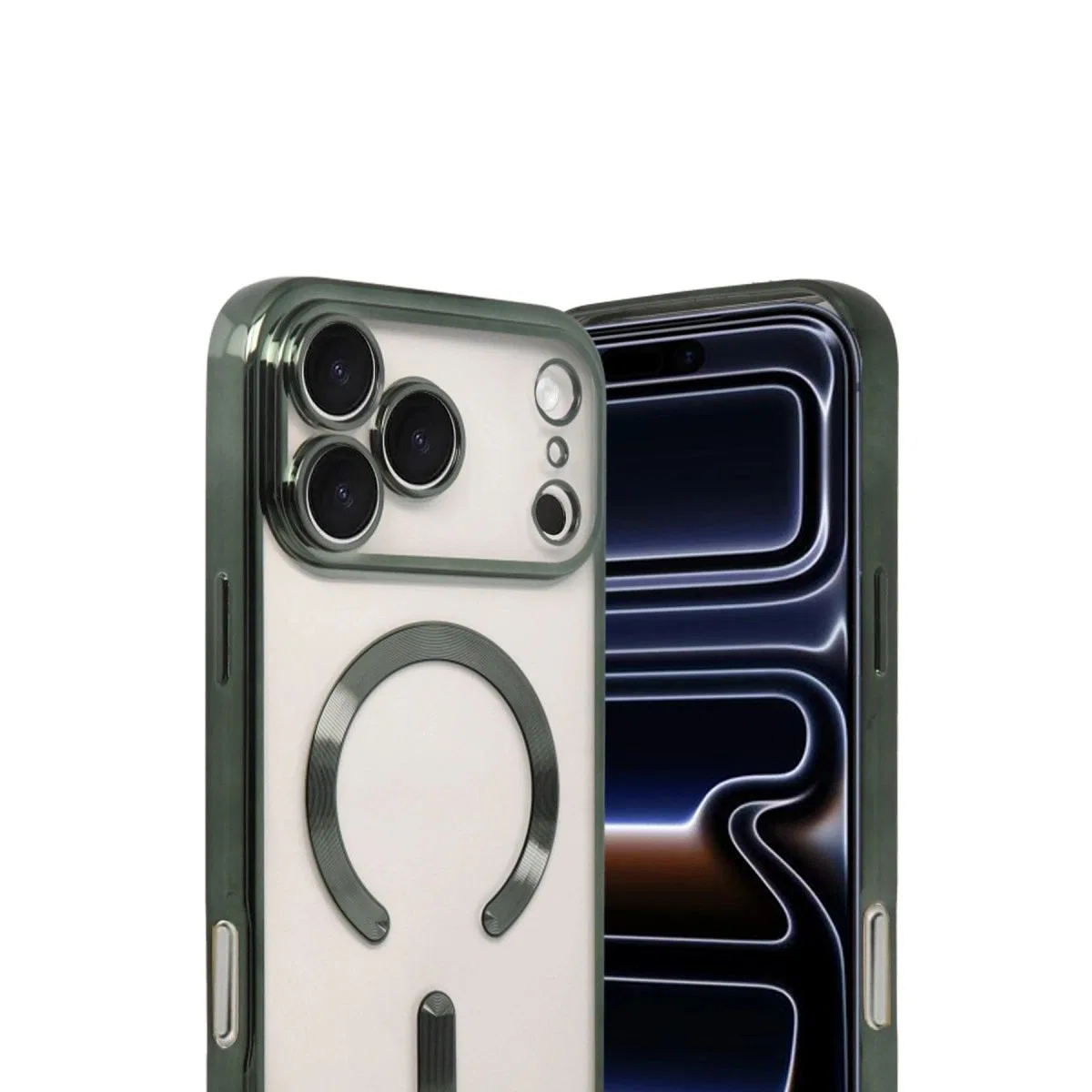 Apple İphone 17 Pro Kross Magneticsafe Kapak - Koyu Yeşil görsel 2