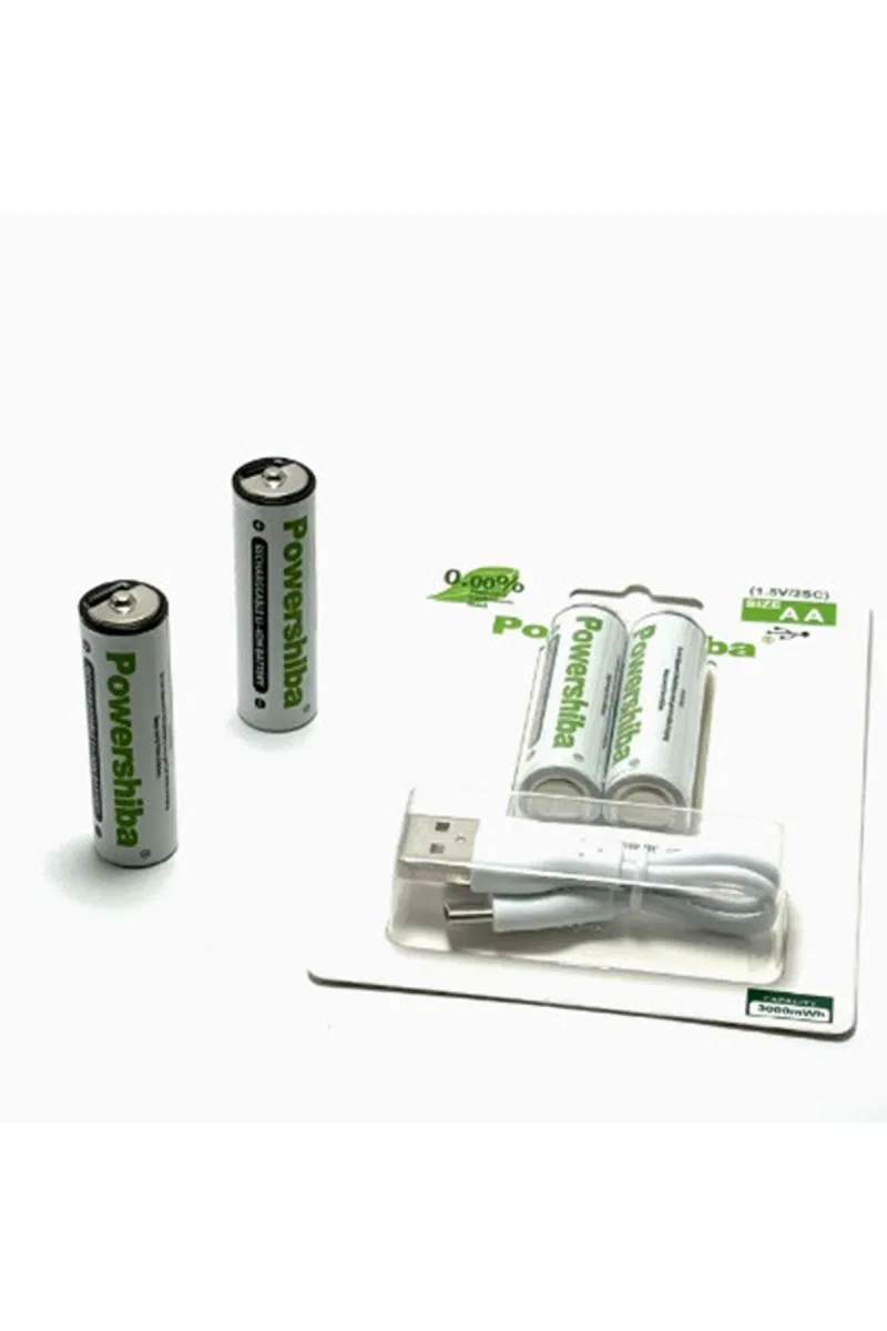 Şarj Edilebilir Pil Type-c Şarjlı Li-ıon Lityum Kalem Pil 2800mah/1. 5v/aa Şarjlı Pil görsel 2