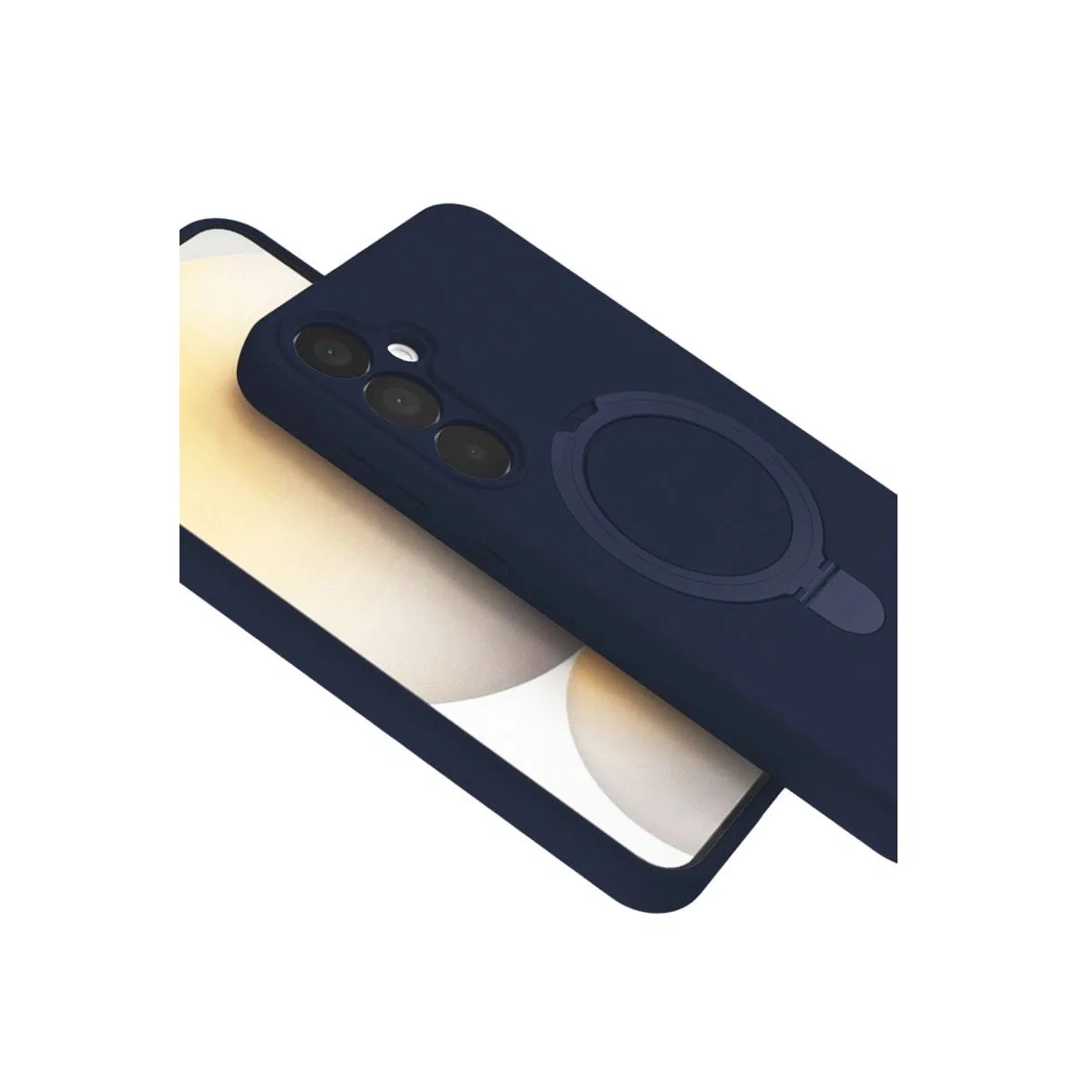 Samsung Galaxy A15 4g Regal Magsafe Standlı Kapak - Lacivert görsel 4