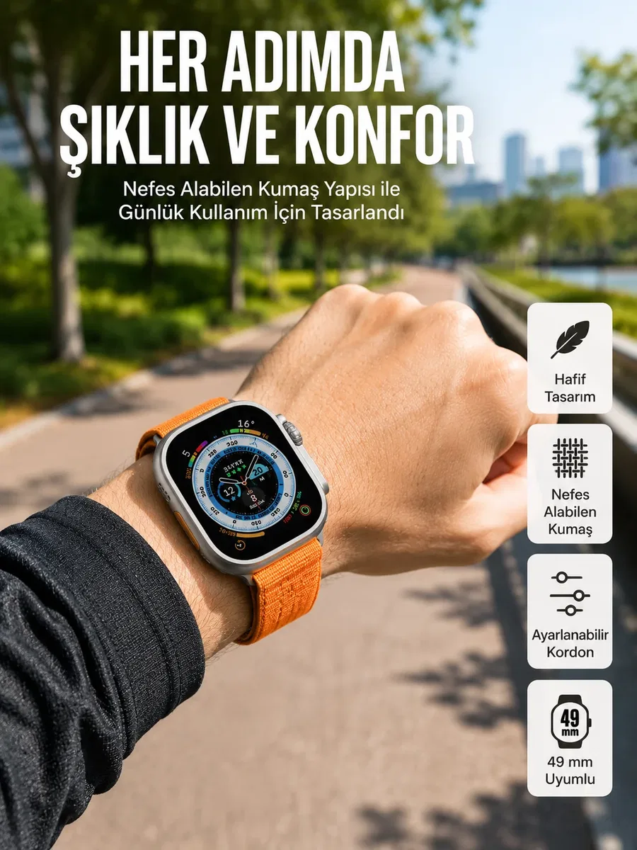 Akıllı Saat Amoled Ekran Bluetooth Bağlantılı Özel Tasarım Unı
