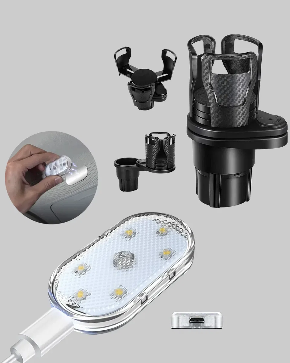 Bardak Tutucu ve Manyetik LED Ambiyans Işığı 2’li Set görsel 5