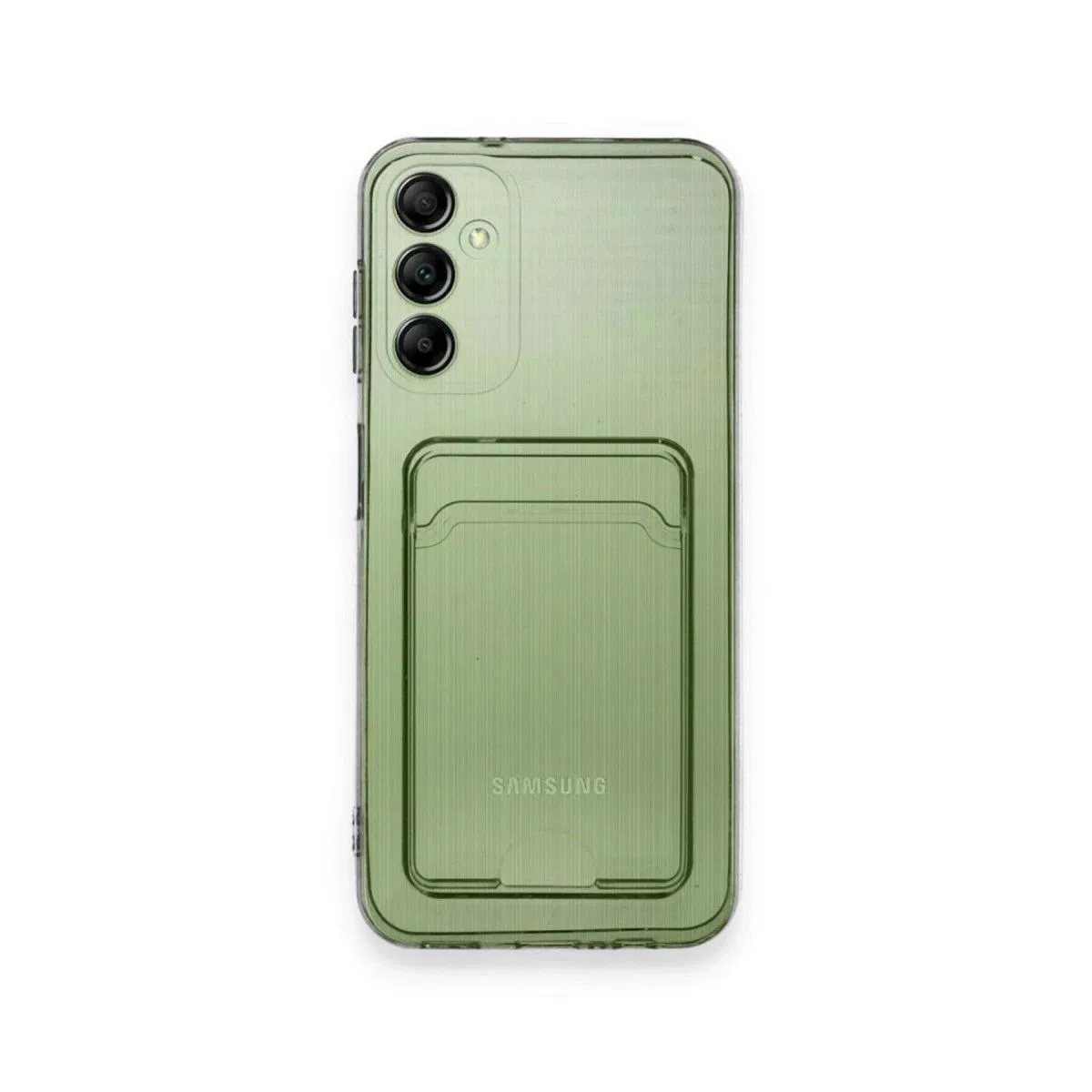 Samsung Galaxy A35 5g Kılıf Kart Şeffaf Silikon - Şeffaf görsel 2