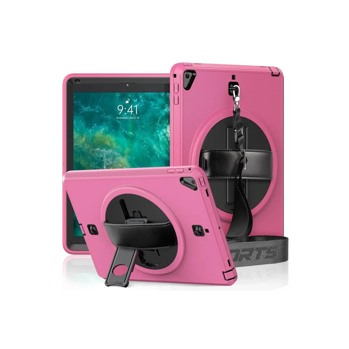 Apple İpad 5 Air 9. 7 Kılıf Strap-c Otterbox Tablet Kapak - Pembe