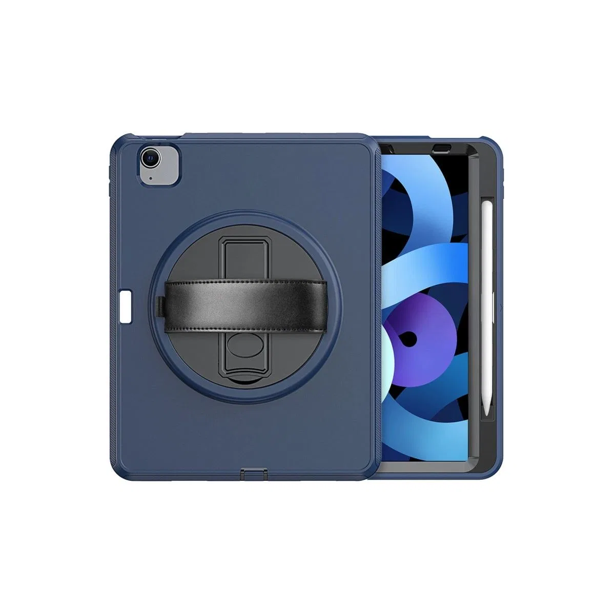 Apple İpad 2022 10. 9 (10. nesil) Kılıf Hand Strap Tablet Kılıfı - Lacivert görsel 3