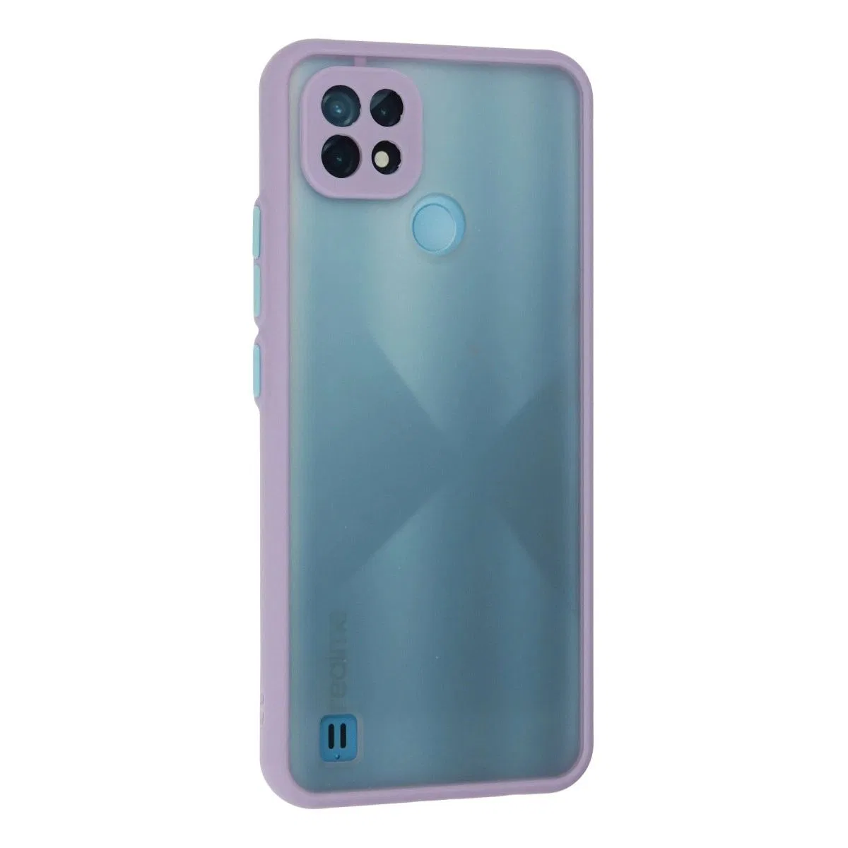Realme C21 Kılıf Montreal Silikon Kapak - Mor görsel 3