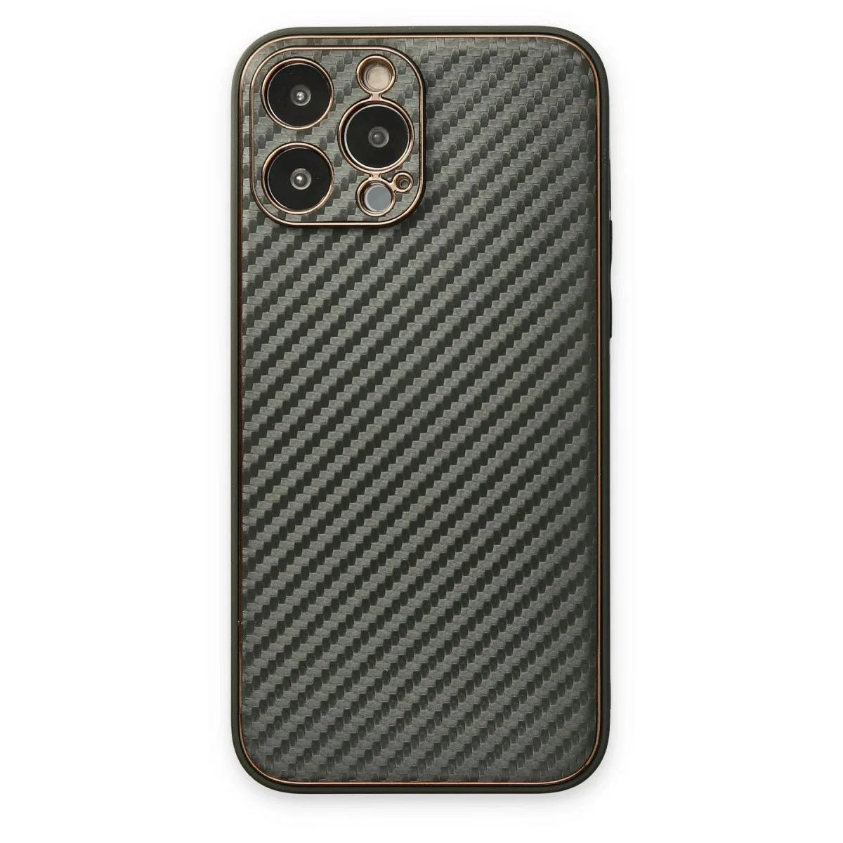 Apple İphone 13 Pro Kılıf Coco Karbon Silikon - Füme