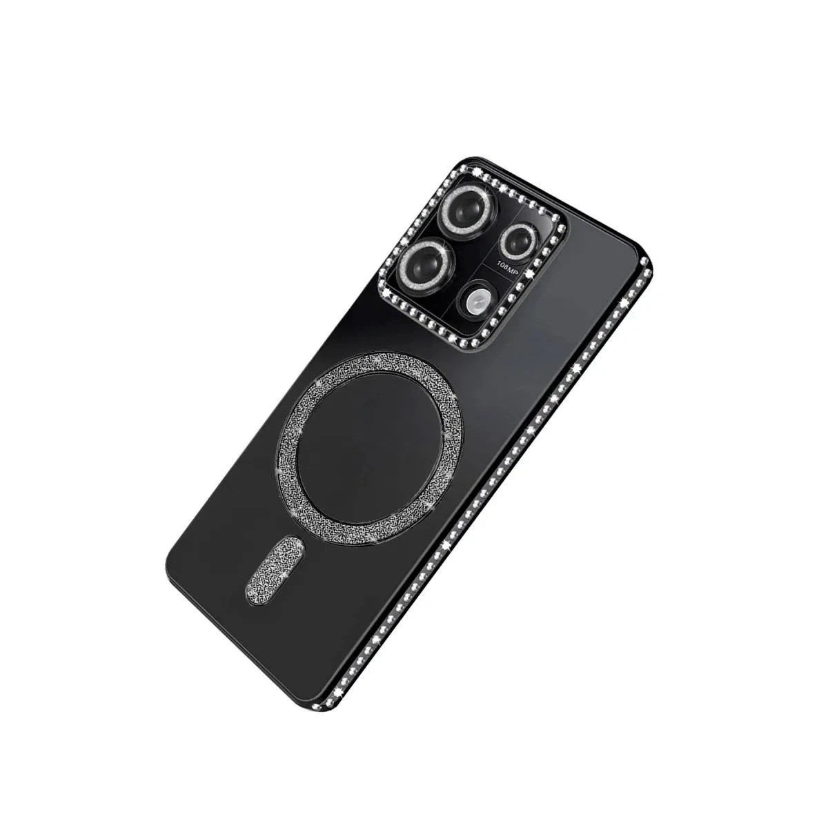 Xiaomi Redmi 13c Joke Simli Magneticsafe Kılıf - Siyah görsel 2
