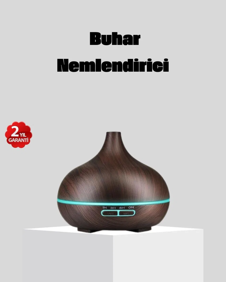 550 Ml Büyük Su Hazneli Ultrasonik Nemlendirici Ve Aromaterapi Difüzörü