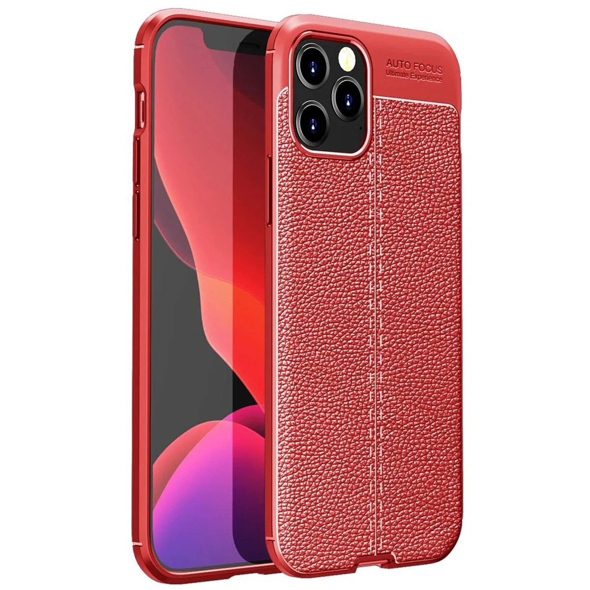 Apple İphone 12 Pro Kılıf Auto Focus Kapak - Kırmızı