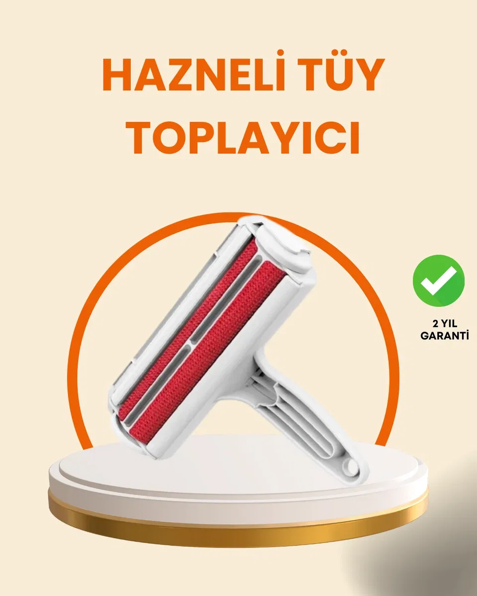 Elektriksiz Hazneli Tüy Temizleyici – Kedi Köpek Tüy Toplama Rulosu