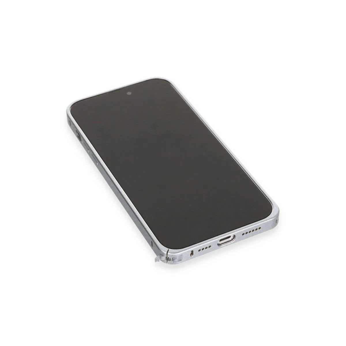 Joko Apple İphone 15 Pro Max Kılıf Metal Bumper Magneticsafe Kapak - Gri görsel 6
