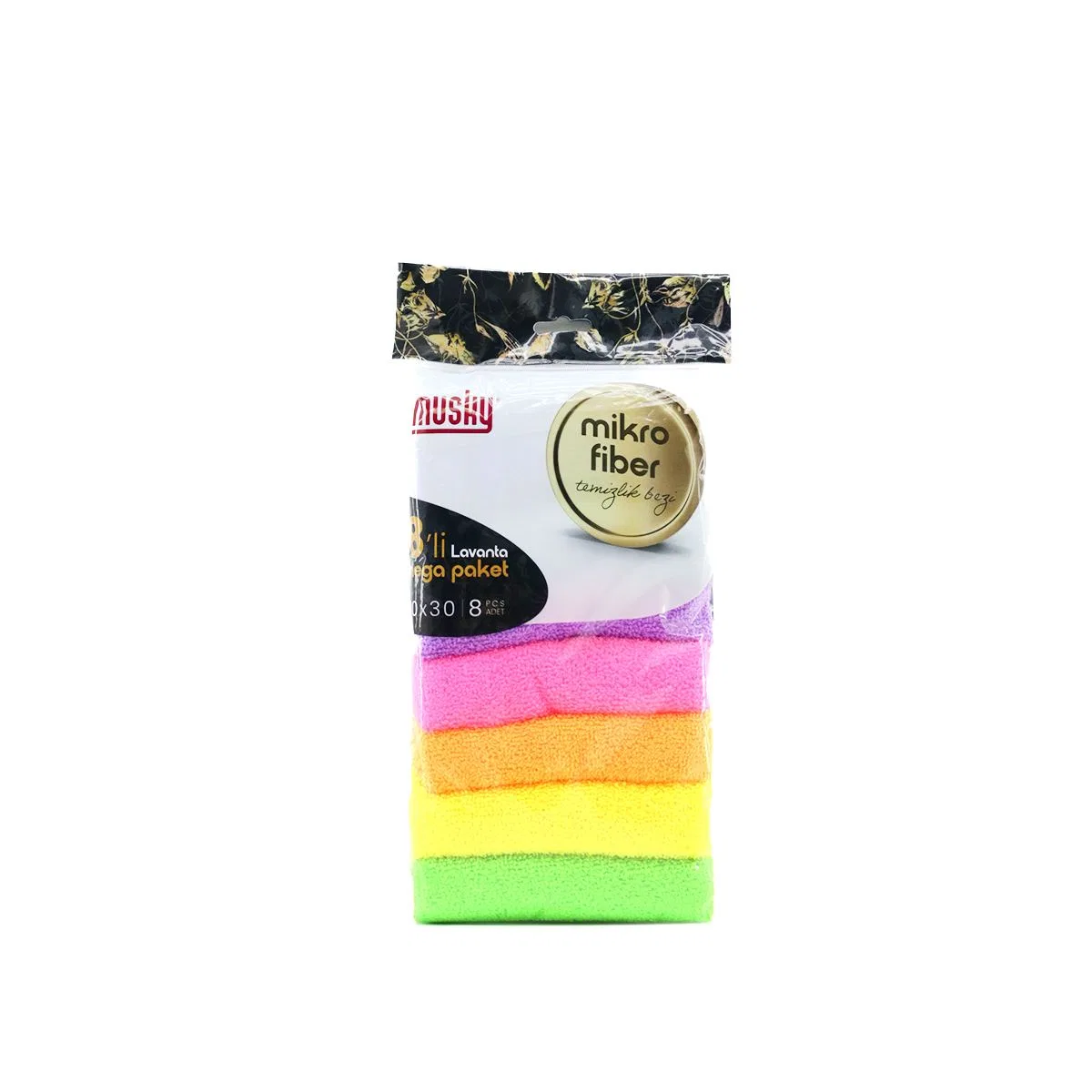 8'li Mikrofiber Temizlik Bezi - Lavanta Kokulu görsel 4