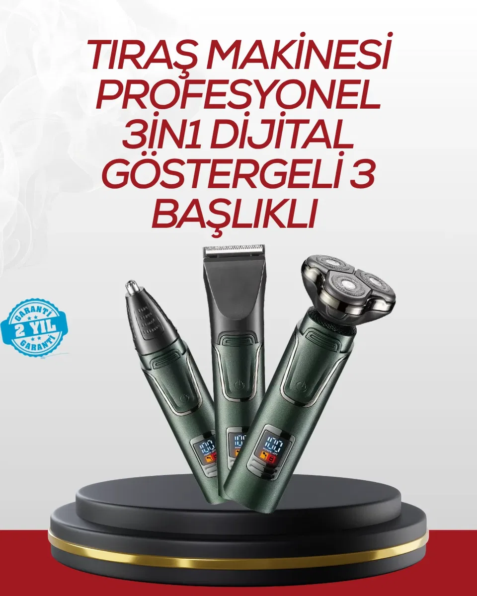 Burun, Sakal ve Saç İçin Erkek Tıraş Cihazı