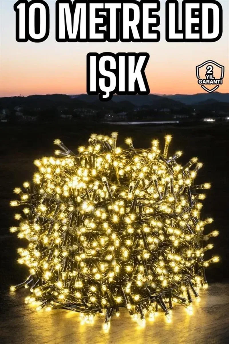 Led Işık 10 Metre Gün Işığı Parlak ve Doğal Ağaç Süsleme görsel 2
