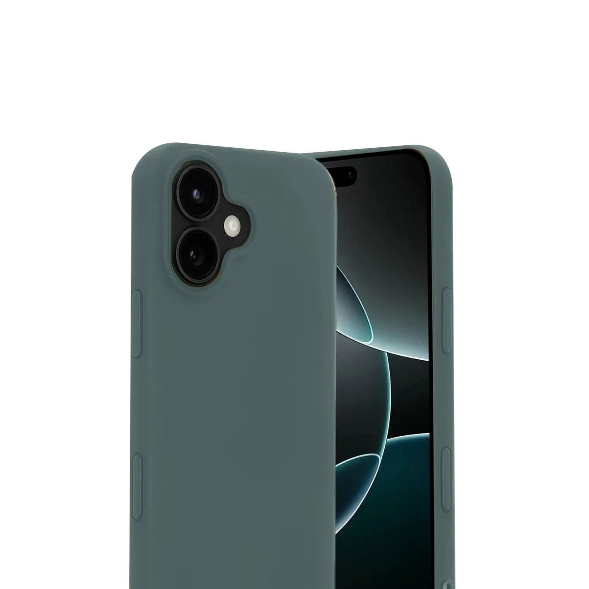 Apple İphone 17 Nano İçi Kadife Silikon - Koyu Yeşil görsel 2