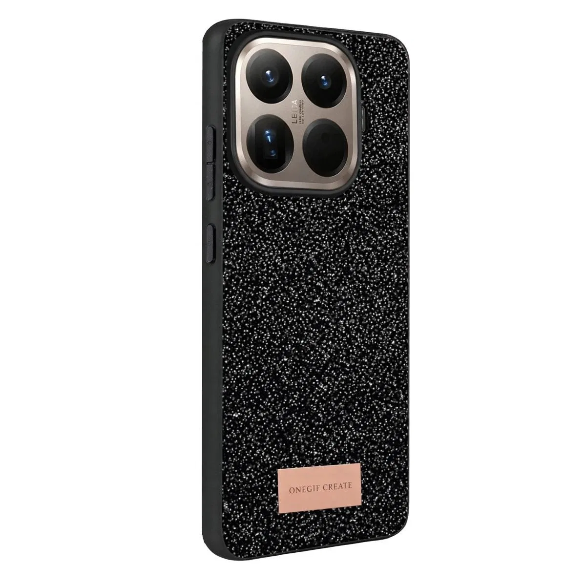 Onegif Xiaomi Mi 15t Pro Bright Simli Kapak - Siyah görsel 3