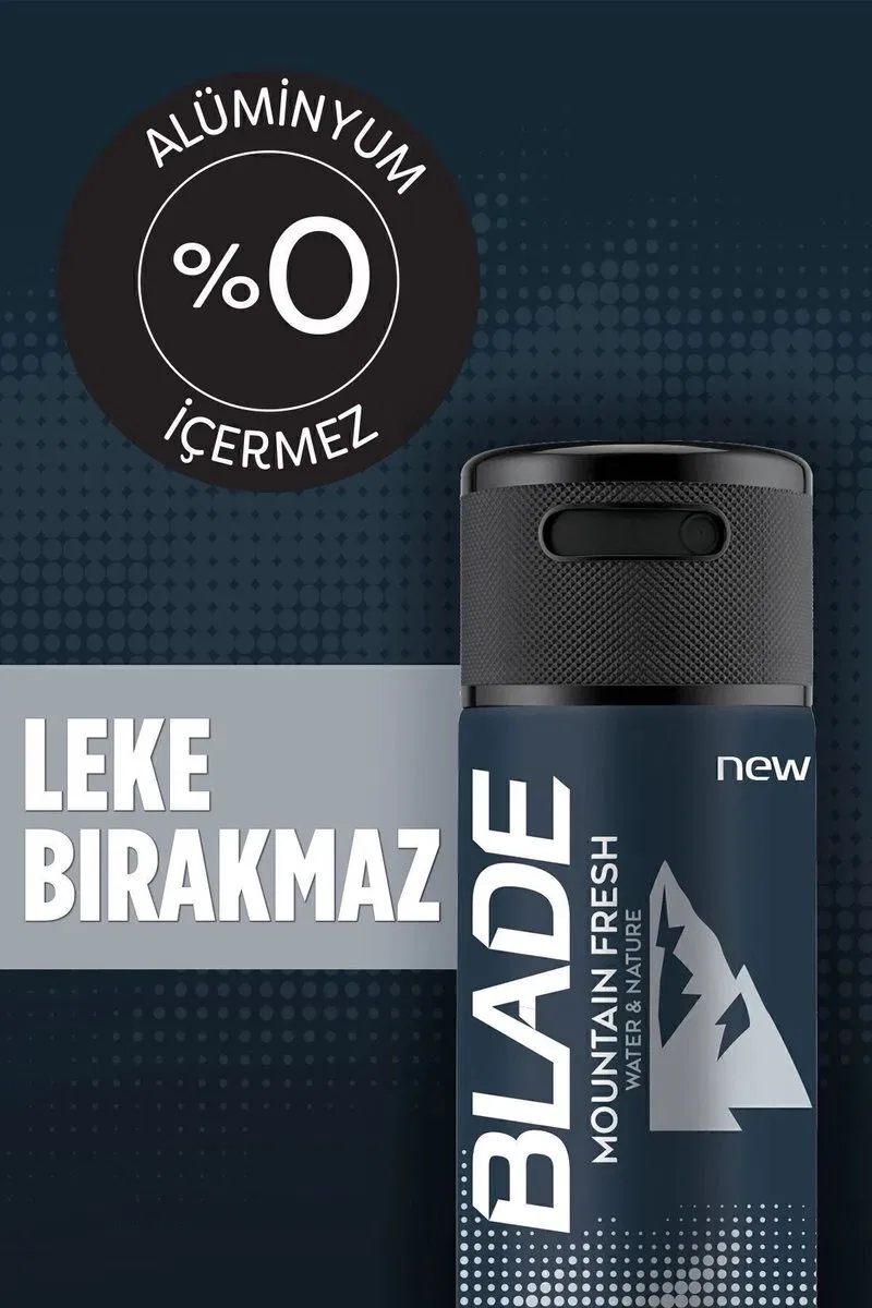 2 Adet Mountain Fresh Erkek Deodorant 150ml Leke Bırakmaz görsel 2