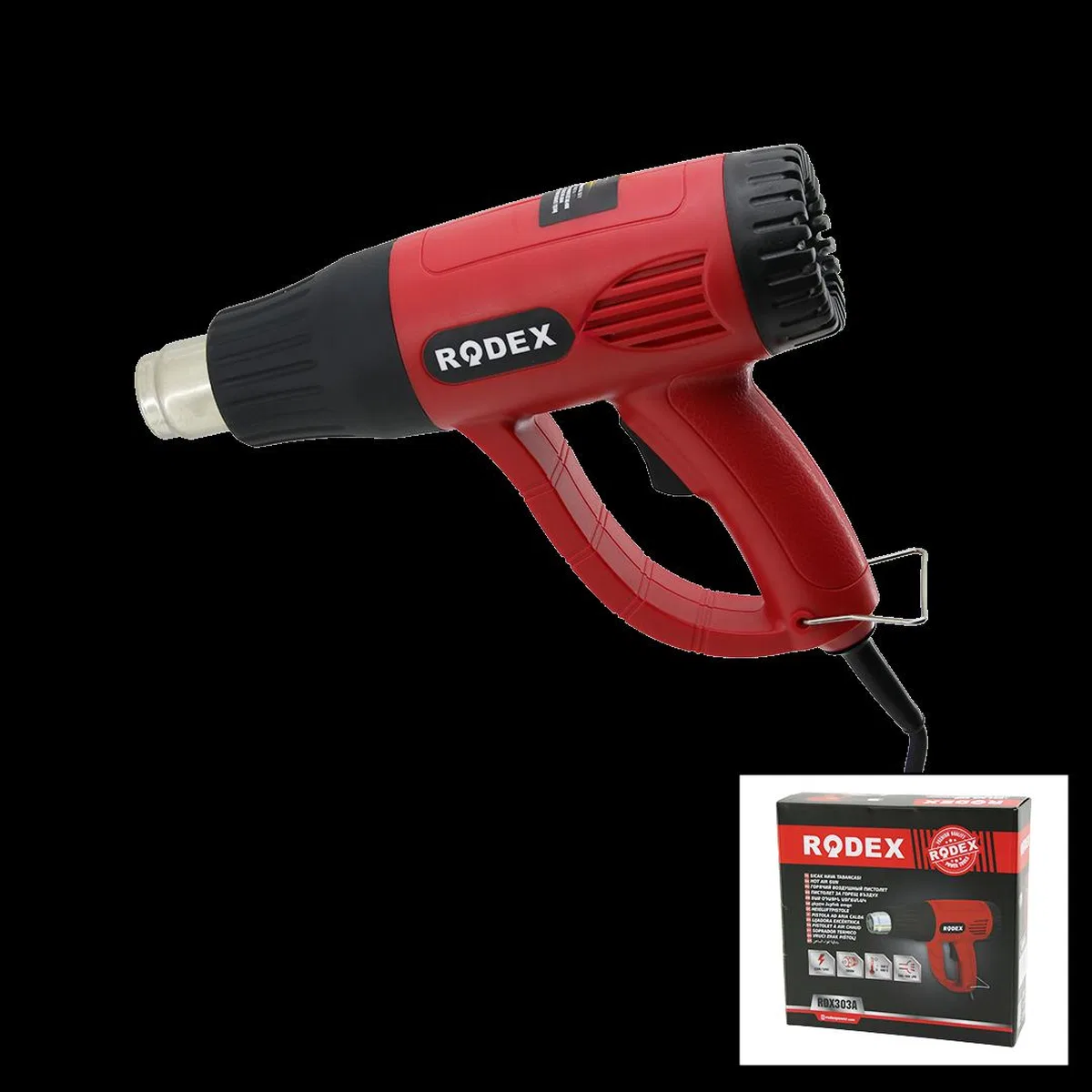 2000W Sıcak Hava Tabancası 300-600°C (4 Başlık) görsel 2