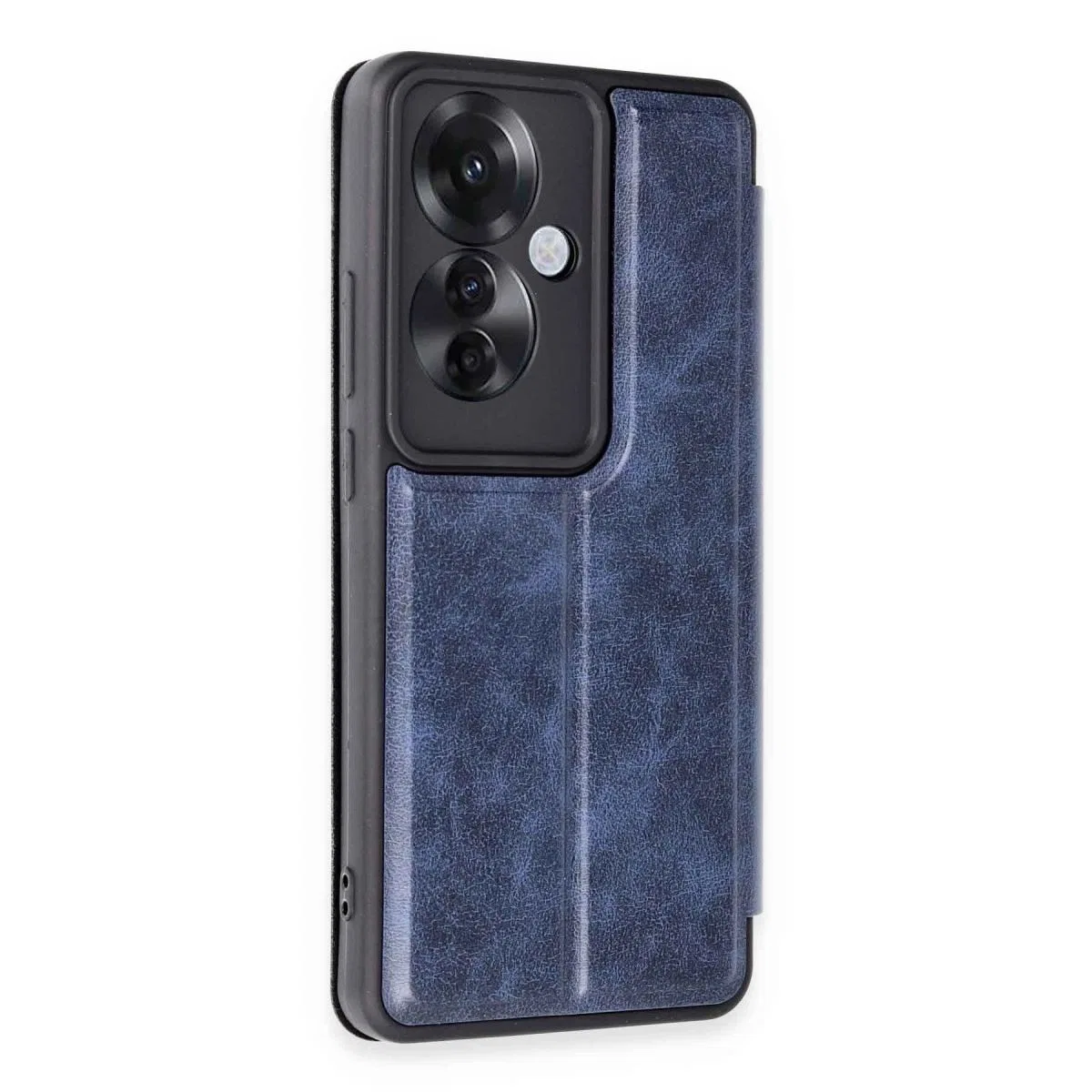 Oppo Reno 11f Kılıf Flip Cover - Lacivert görsel 2