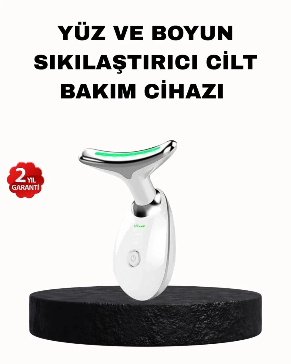 Ems Mikro Akım Yüz Ve Boyun Sıkılaştırıcı Cihaz 7000 Vpm Titreşim Isı Terapili