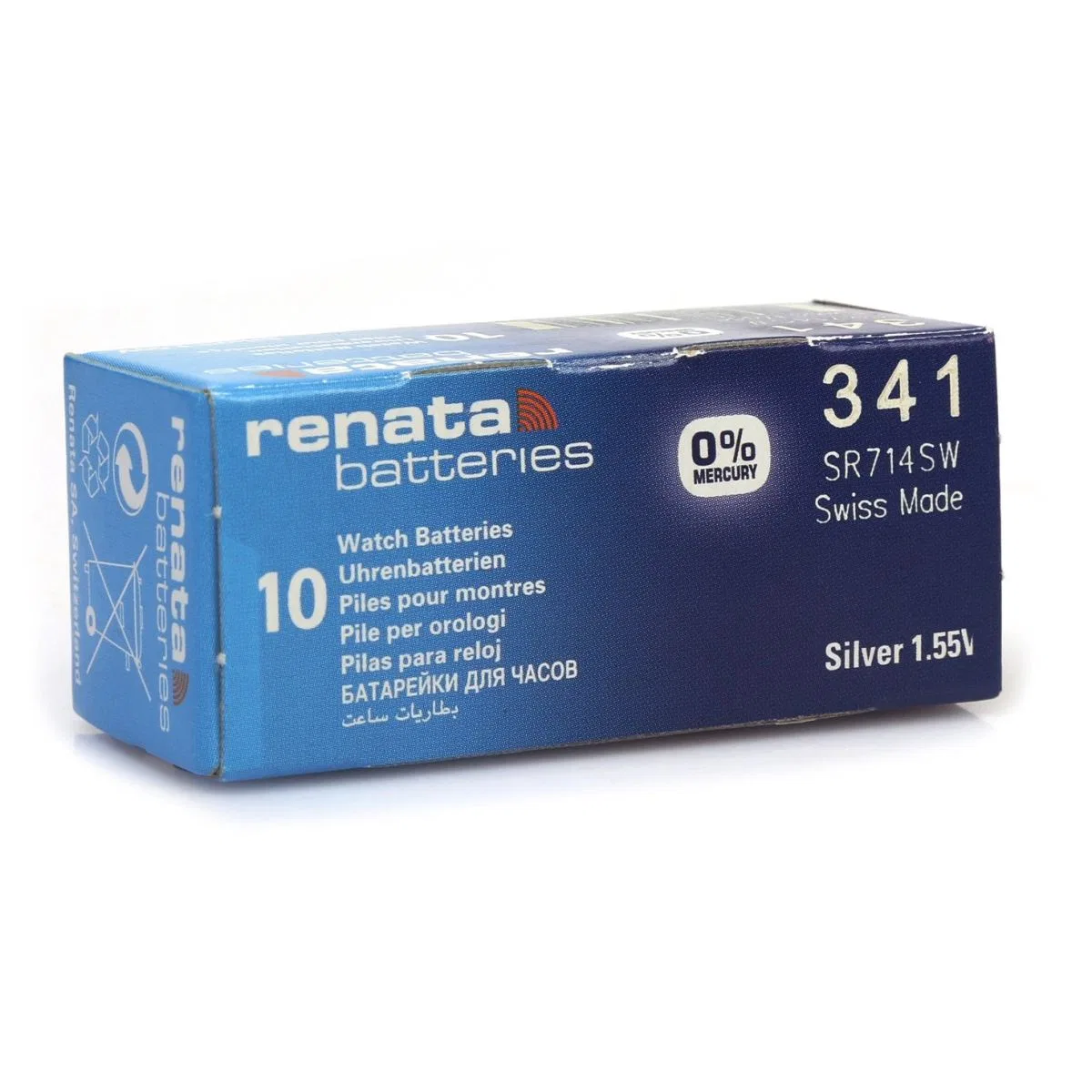 Renata 341 Sr714sw 1. 55v Alkalin Saat Pili 10 Adet