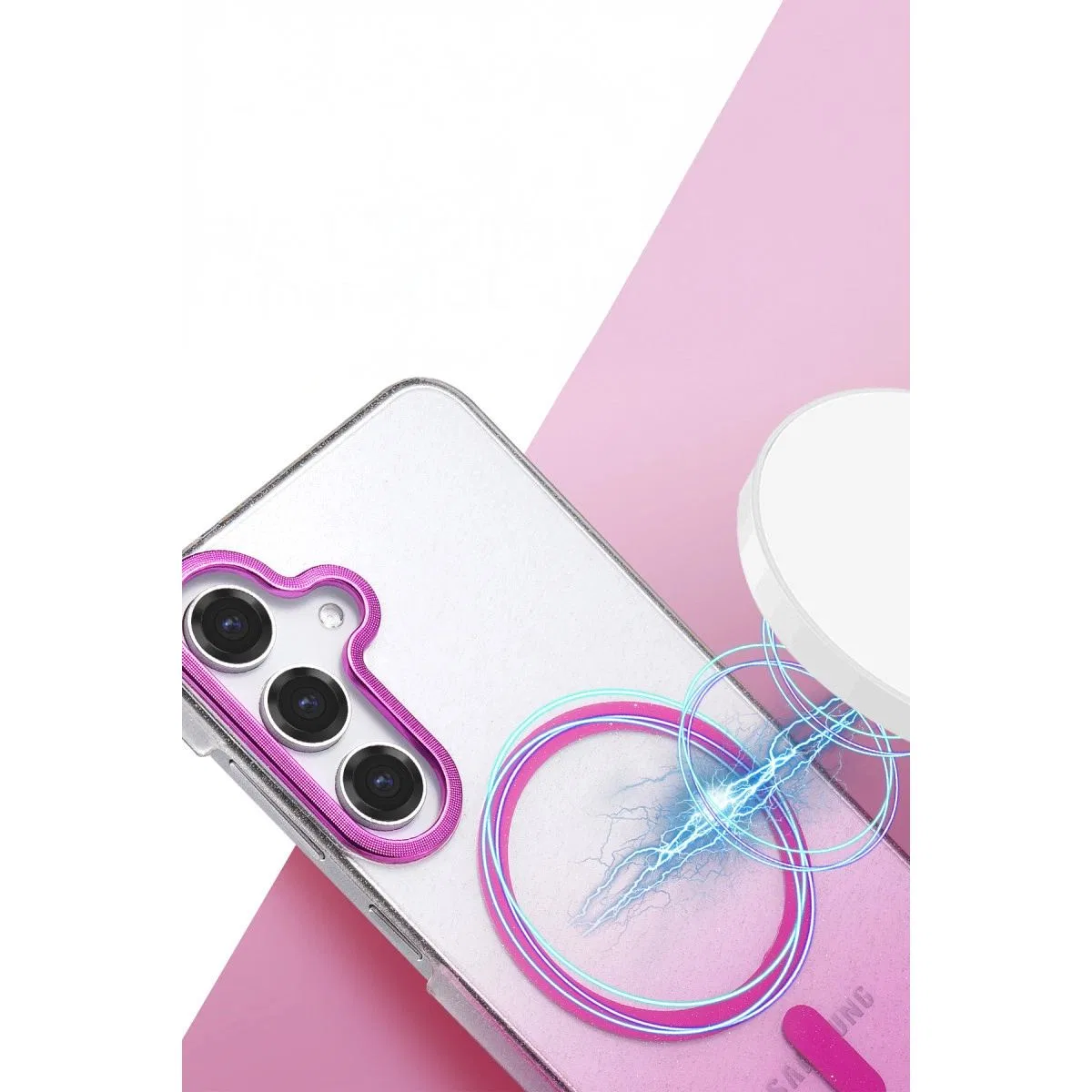 Samsung Galaxy S23 Fe Glossy Magsafe Kapak - Siyah görsel 2