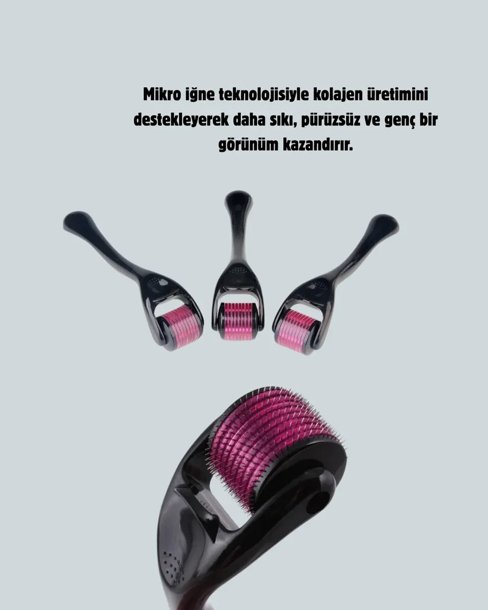 Dermaroller Titanyum 540 İğneli 1 mm Cilt Yenileme ve Anti Aging Etkisi görsel 2