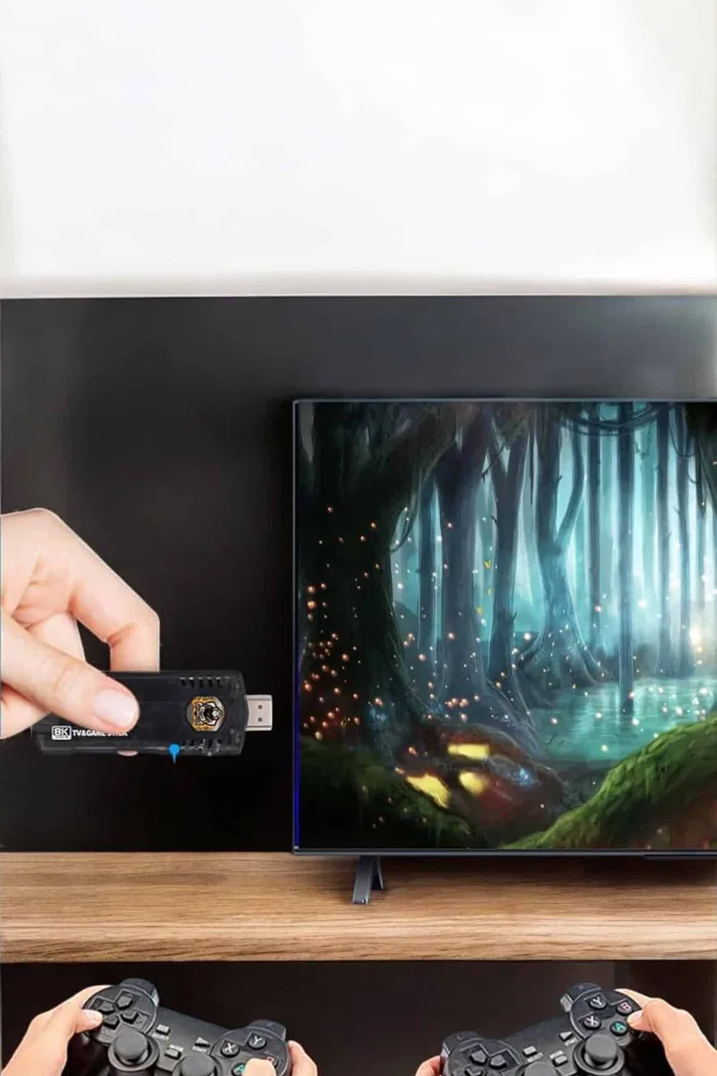 20. 000 Oyunlu Premium Model Oyun Konsolu 8k Android Tv HD Game Stick görsel 5