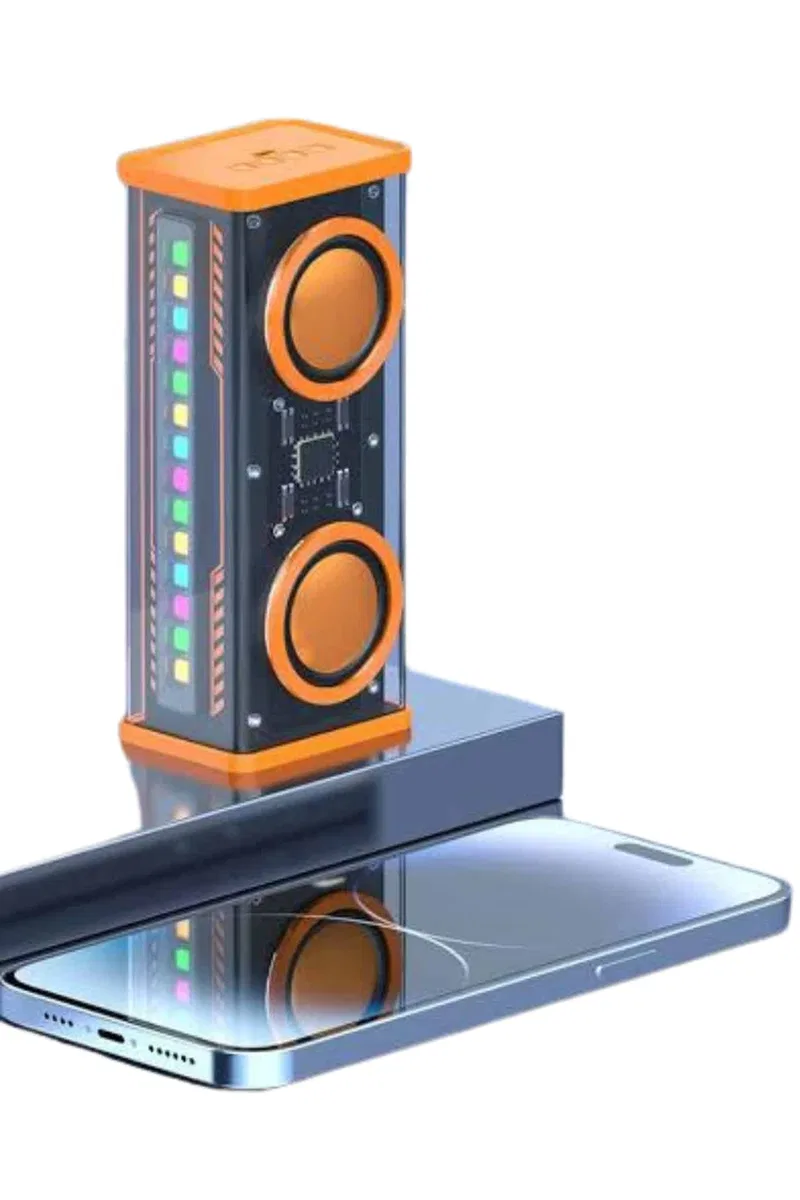 Şeffaf Taşınabilir Bluetooth Hoparlör Uzun Ömürlü Çift Hoparlörlü görsel 2
