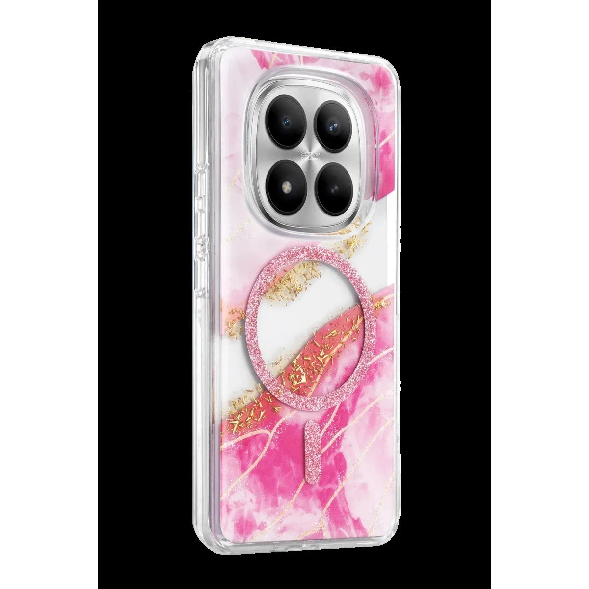 Onegif Xiaomi Redmi Note 15 Pro 5g Lotus Simli Magsafe Kapak - Pembe görsel 2