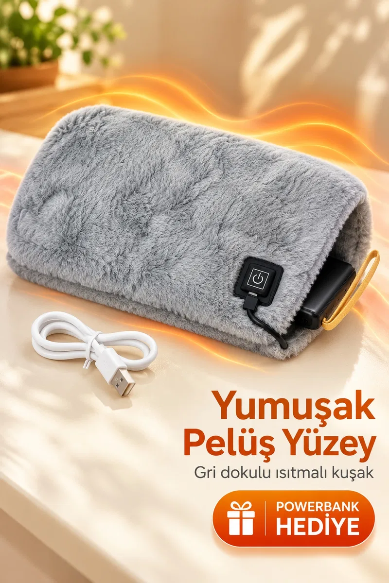 Powerbank Hediyeli Isıtmalı Bel ve Karın Kuşağı