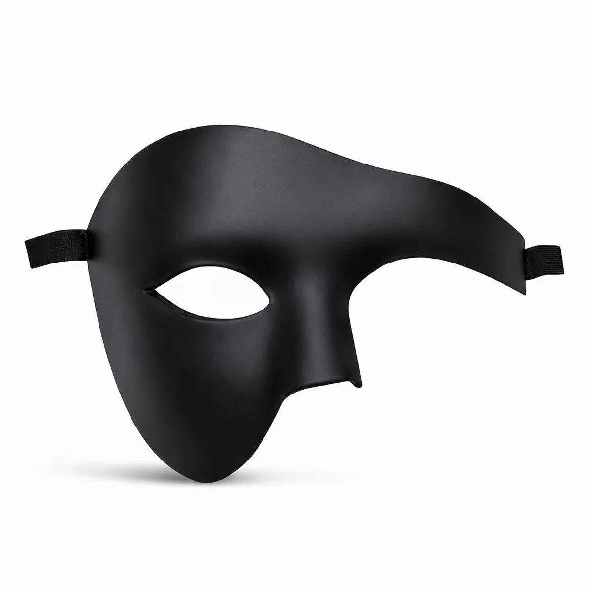 Siyah Yarım Erkek Maske – Phantom Parti Balo Maskesi görsel 2