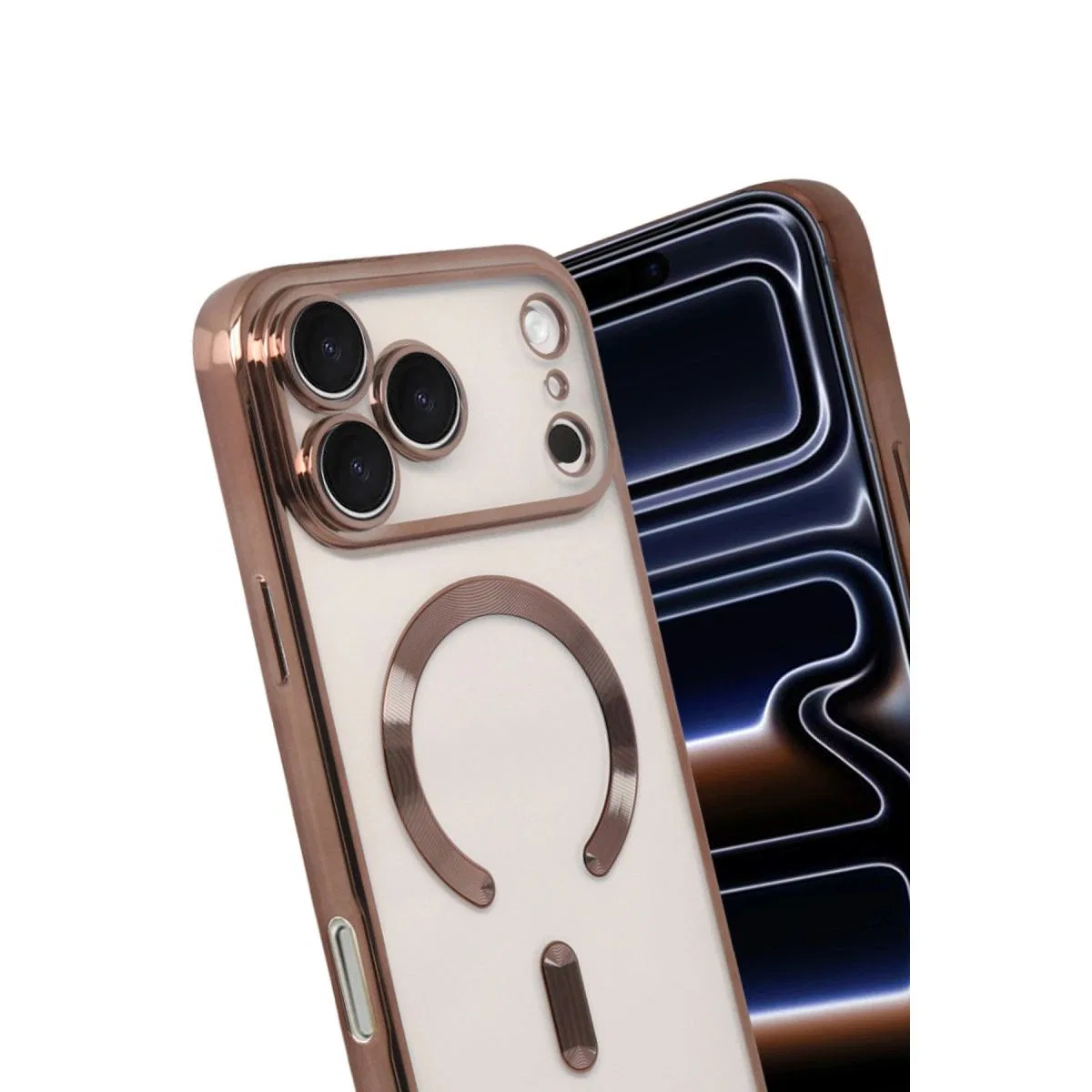 Apple İphone 17 Pro Kross Magneticsafe Kapak - Çöl Titanyum görsel 3