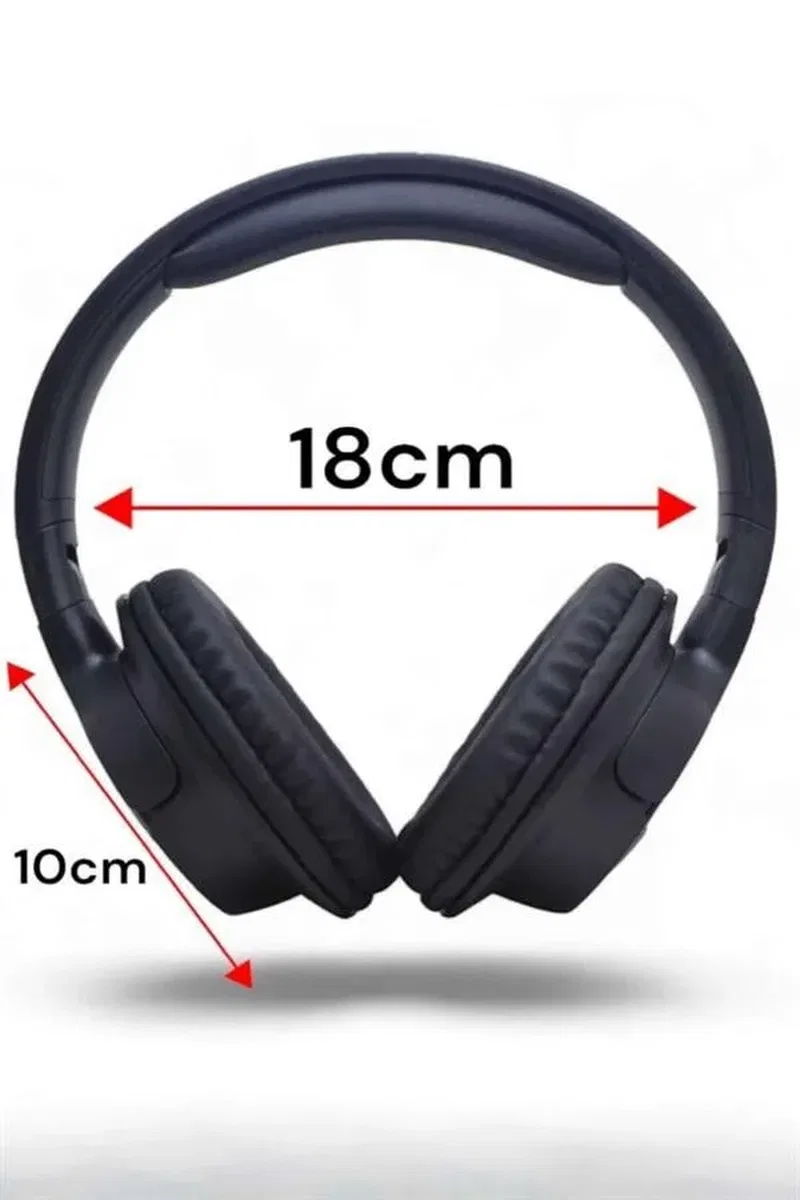 Kulak Üstü Bluetooth Kulaklık Ayarlanabiilir Uzun Pil Ömrü Kablosuz 5. 0 Bluetooth görsel 5
