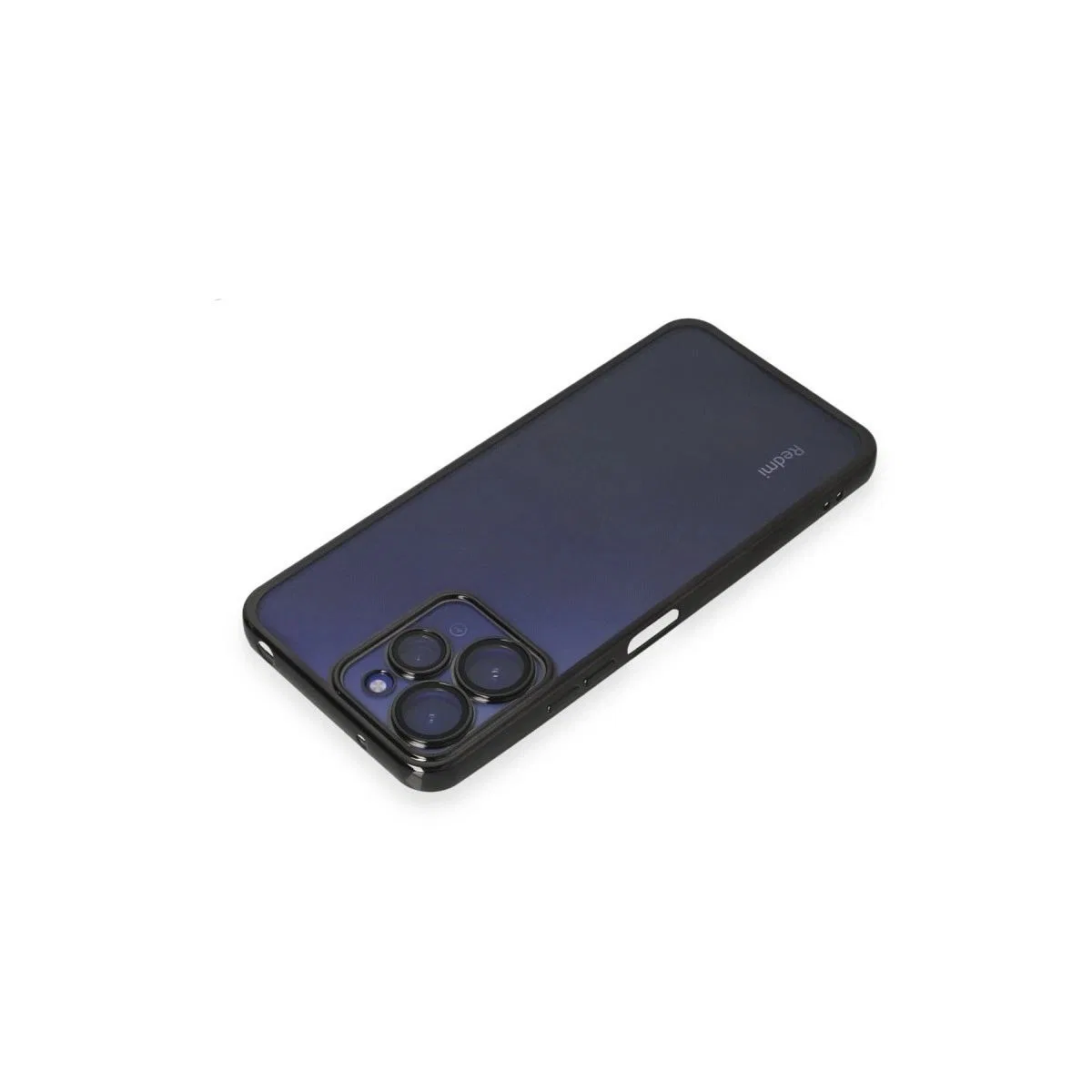 Xiaomi Redmi 12 Kılıf Razer Lensli Silikon - Siyah görsel 3