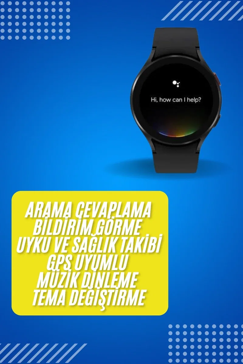 Akıllı Saat Çok Fonksiyonlu Çağrı Cevaplayabilen Bildirim Görme Uzun Pil Ömrü görsel 2