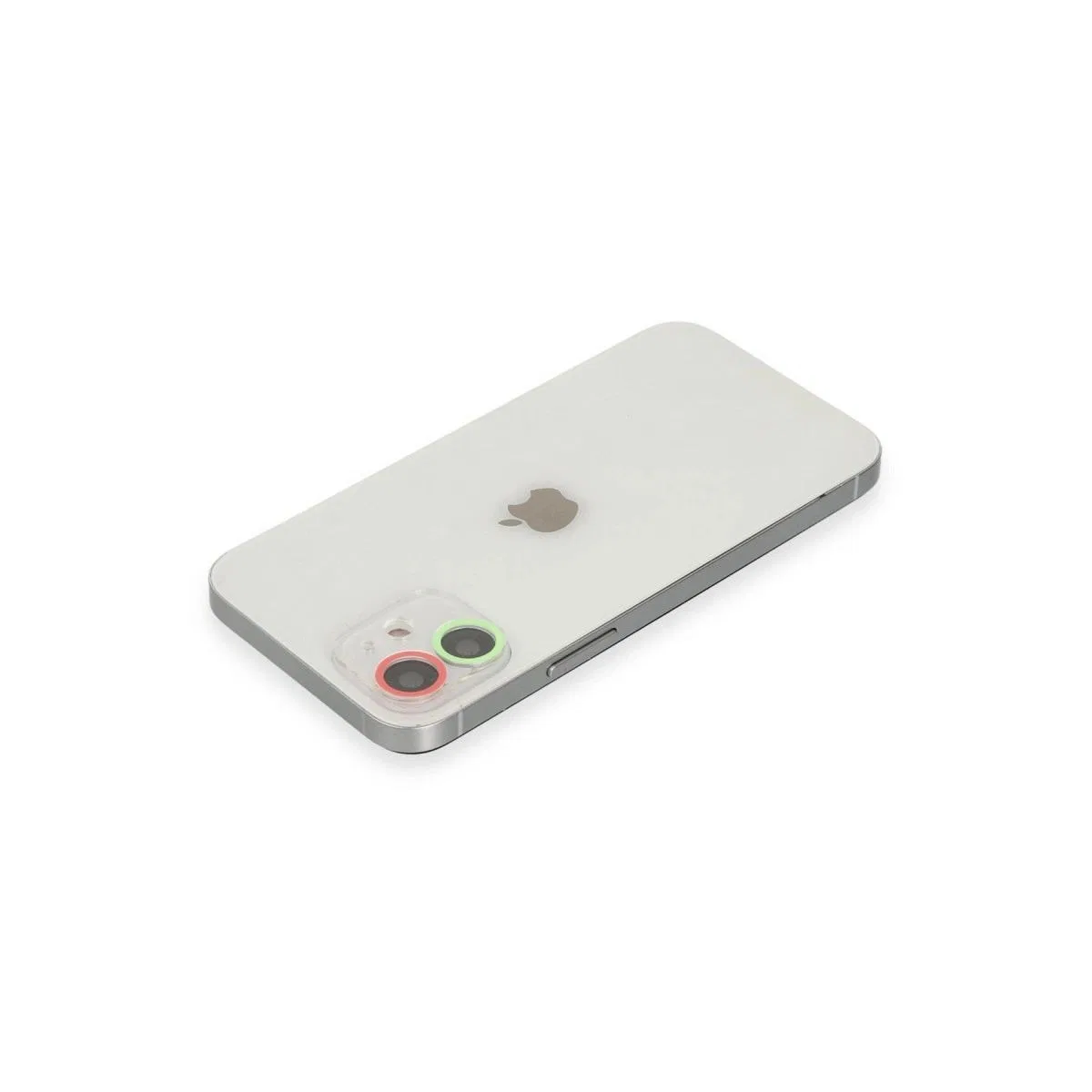 Apple İphone 12 Mini Renkli Kamera Lens Koruma Cam - Yeşil-pembe görsel 2