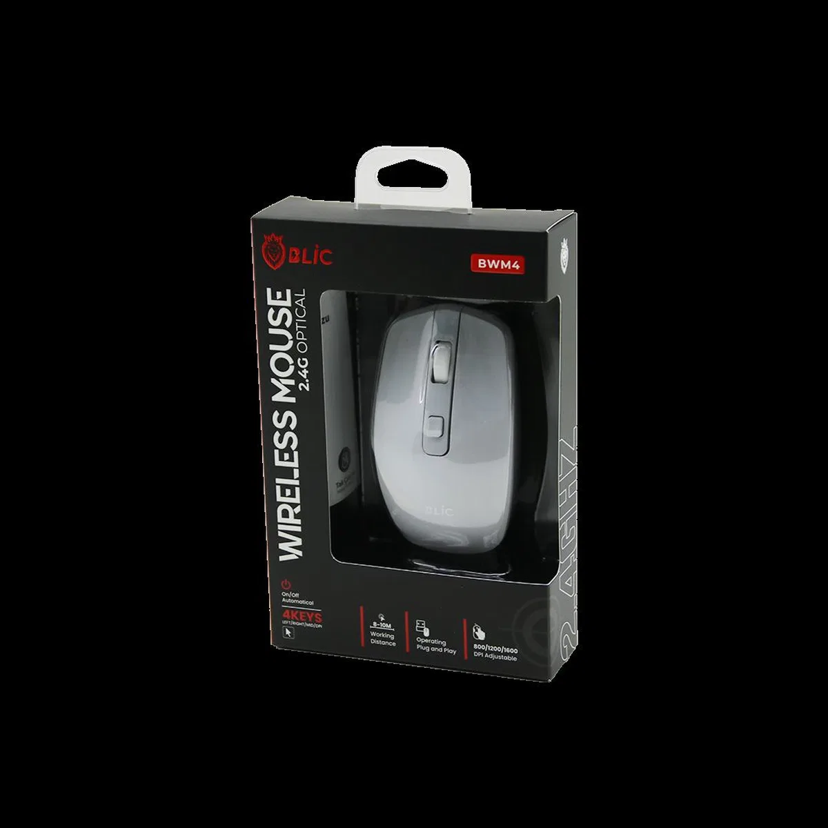 Kablosuz Mouse 1600 DPI Beyaz görsel 2