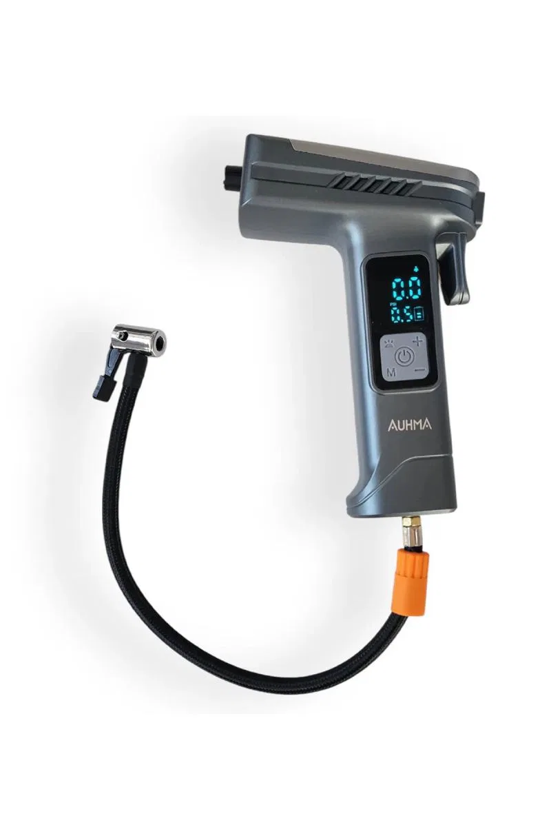 Araba Hava Pompası 4’ü 1 Arada: Kompresör + Cam Kırıcı + Kemer Kesici + Led Işık Şarjlı 4000mah Araç Kompresörlü görsel 5