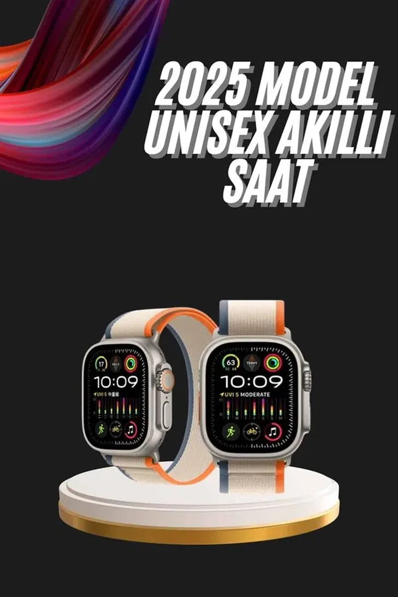 Akıllı Saat Kol Saati Android ve İOS Uyumlu Nabız Ölçer Sesli Asistan görsel 2