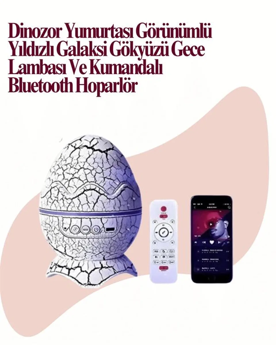 Uzaktan Kumandalı, Usb Girişli, Döner Projektör Lamba görsel 2