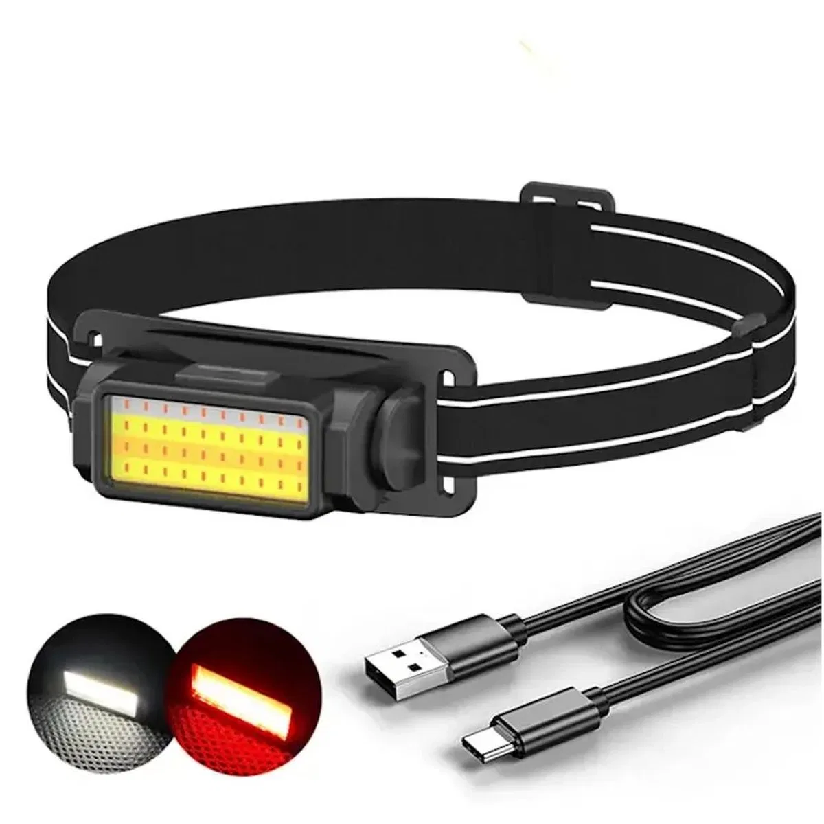 50 Cob Led Kafa Lambası Wt-650 görsel 5