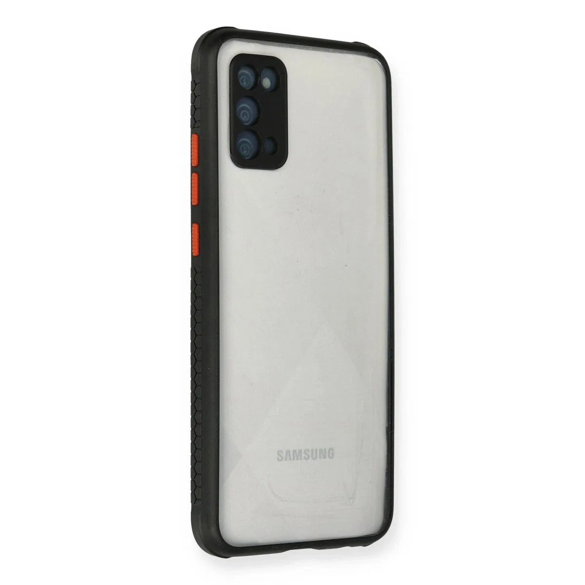 Samsung Galaxy A02s Kılıf Miami Şeffaf Silikon - Siyah görsel 2