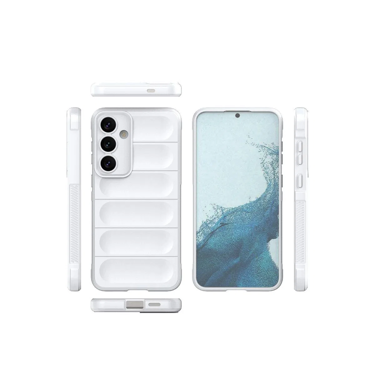 Samsung Galaxy S24 Kılıf Optimum Silikon - Krem görsel 2